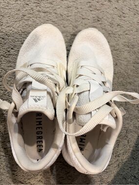 adidas Cream/White Primegreen Lightweight Trainers